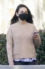 MILA KUNIS Out in Beverly Hills 03/08/2022