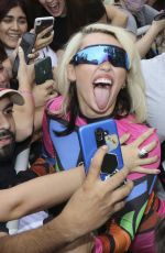 MILEY CYRUS Arrives in Buenos Aires 03/17/2022