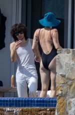 MILEY CYRUS in Swimsuit in Cabo San Lucas 02/27/2022