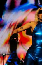 MILEY CYRUS Performs at  Lollapalooza Chile in Santiago 03/19/2022