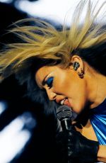 MILEY CYRUS Performs at  Lollapalooza Chile in Santiago 03/19/2022