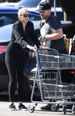MILEY CYRUS Shopping at Erewhon Market in Los Angeles 03/29/2022