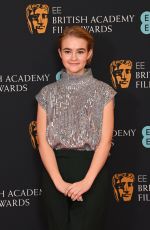 MILLICENT SIMMONDS at EE British Academy Film Awards 2022 Nominees Reception in London 03/12/2022