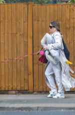 NADIA ESSEX Out with Het Dog in London 03/29/2022
