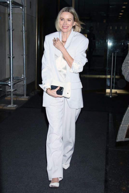 NAOMI WATTS Arrives at NBC Studios in New York 03/24/2022