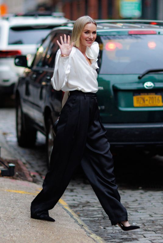 NAOMI WATTS Leaves Her Apartment in New York 03/24/2022
