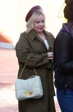NICOLA COUGHLAN Arrives at Global Radio Studios in London 03/17/2022