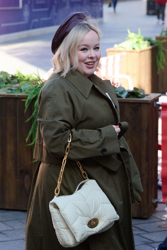 NICOLA COUGHLAN Arrives at Global Radio Studios in London 03/17/2022