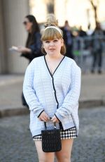 NICOLA COUGHLAN Arrives at Miu Miu Fashion Show in Paris 03/08/2022