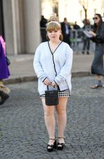 NICOLA COUGHLAN Arrives at Miu Miu Fashion Show in Paris 03/08/2022