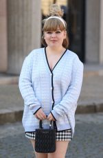 NICOLA COUGHLAN Arrives at Miu Miu Fashion Show in Paris 03/08/2022