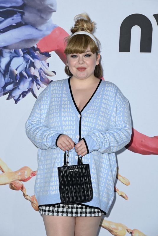 NICOLA COUGHLAN at Miu Miu Show at Paris Fashion Week 03/08/2022