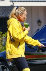 NICOLETTE SHERIDAN Out for a Green Juice in Calabasas 03/08/2022