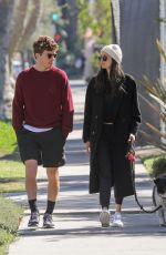 NINA DOBREV and Shaun White Out in Los Angeles 03/07/2022
