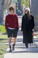 NINA DOBREV and Shaun White Out in Los Angeles 03/07/2022