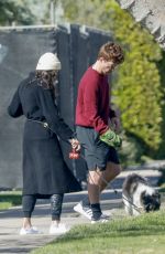 NINA DOBREV and Shaun White Out in Los Angeles 03/07/2022