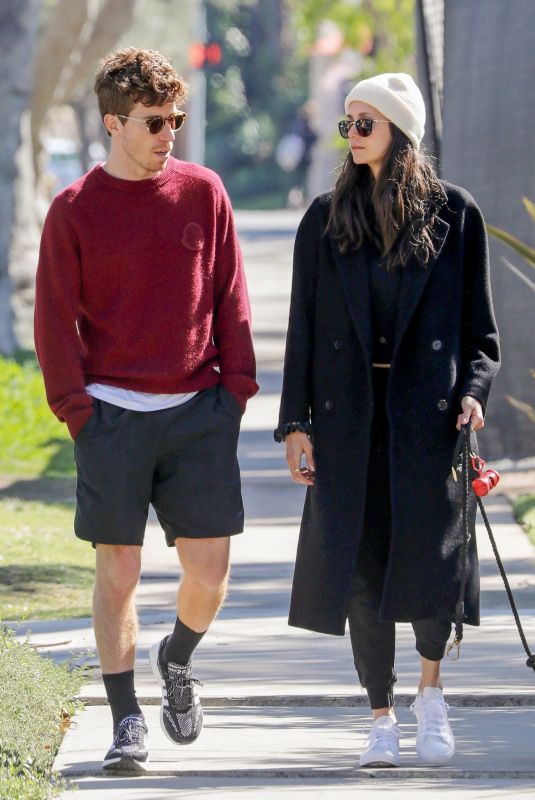 NINA DOBREV and Shaun White Out in Los Angeles 03/07/2022