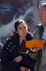 NINA DOBREV on the Set of The Bricklayer in Thessaloniki 03/23/2022