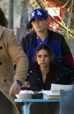 NINA DOBREV on the Set of The Bricklayer in Thessaloniki 03/23/2022