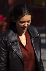 NINA DOBREV on the Set of The Bricklayer in Thessaloniki 03/23/2022