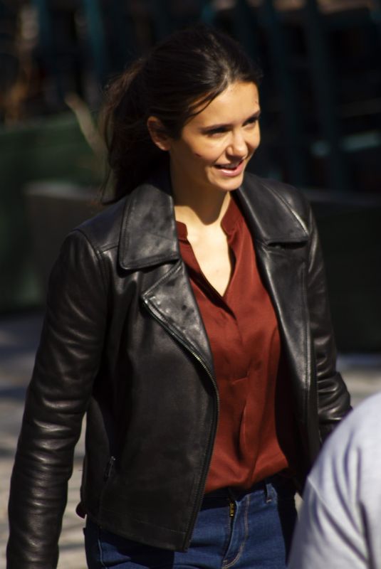 NINA DOBREV on the Set of The Bricklayer in Thessaloniki 03/23/2022