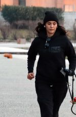 NINA DOBREV Out Jogging in Thessaloniki 03/19/2022