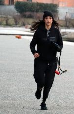 NINA DOBREV Out Jogging in Thessaloniki 03/19/2022