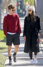 NINA DOBREV Out with Her Dog in Los Angeles 03/07/2022