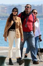 NINA DOBREV Out with Her Family in Greece 03/25/2022