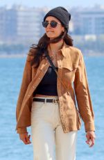 NINA DOBREV Out with Her Family in Greece 03/25/2022