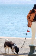 NINA DOBREV Out with Her Family in Greece 03/25/2022