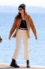 NINA DOBREV Out with Her Family in Greece 03/25/2022