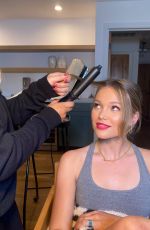 OLIVIA HOLT for W Magazine, Getting Ready for Dior