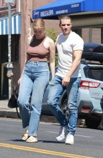 OLIVIA MACKLIN Leaves All Time Restaurant in Los Feliz 03/22/2022
