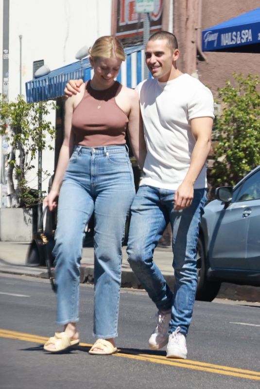 OLIVIA MACKLIN Leaves All Time Restaurant in Los Feliz 03/22/2022