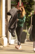 OLIVIA WILDE Out for Coffee Before Getting a Mani-pedi at a Nail Salon in London 03/10/2022