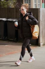 OLIVIA WILDE Out for Coffee Before Getting a Mani-pedi at a Nail Salon in London 03/10/2022