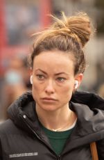 OLIVIA WILDE Out for Coffee Before Getting a Mani-pedi at a Nail Salon in London 03/10/2022