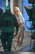 PAMELA ANDERSON Leaves Good Morning America Studios in New York 03/23/2022