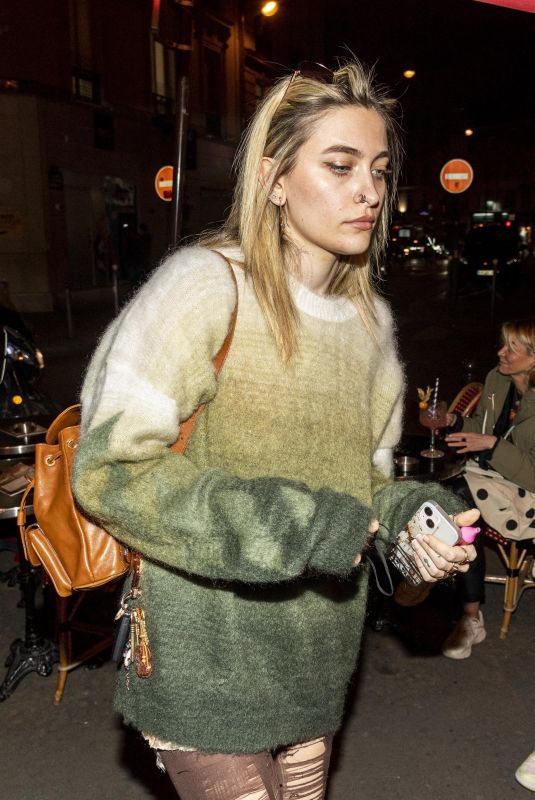 PARIS JACKSON Out for Dinner in Paris 03/03/2022