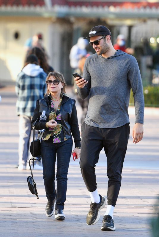 PAULA ABDUL Out at Disneyland with a Mystery Man 03/03/2022