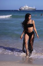 PAULA SUAREZ in Bikini at a Beach in Miami 03/01/2022
