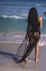 PAULA SUAREZ in Bikini at a Beach in Miami 03/01/2022