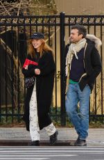 PHOEBE DYNEVOR and Alden Ehrenreich Out in New York 03/02/2022