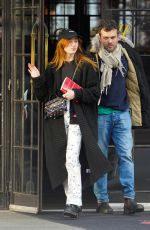 PHOEBE DYNEVOR and Alden Ehrenreich Out in New York 03/02/2022