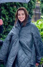PHOEBE DYNEVOR on the Set of Bank of Dave at Burnley Centre Library 03/02/2022