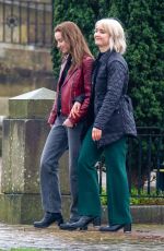 PHOEBE DYNEVOR on the Set of Bank of Dave at Burnley Centre Library 03/02/2022