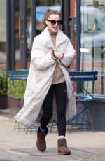 PHOEBE DYNEVOR Out with Her Dog in Manchester 03/06/2022