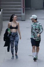 Pregnant BRE TIESI and Mario Guevara Leaves Phlexx Gym in Los Angeles 03/06/2022