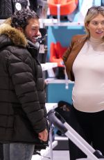 Pregnant FRANKIE ESSEX Out Shopping in Chelmsford 02/28/2022